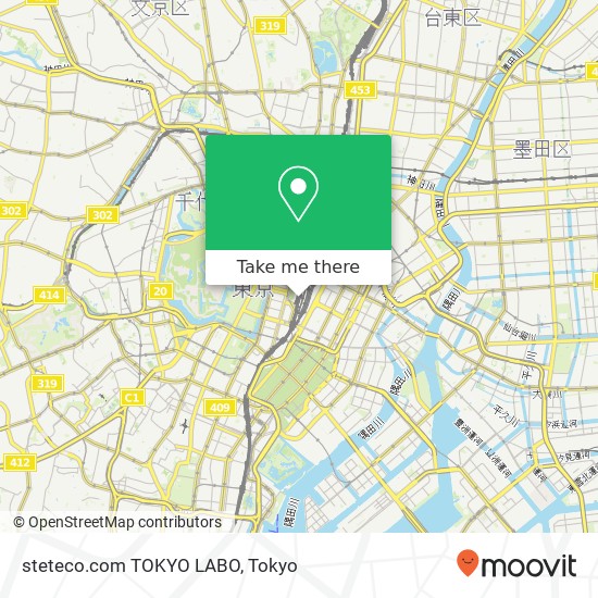 steteco.com TOKYO LABO map