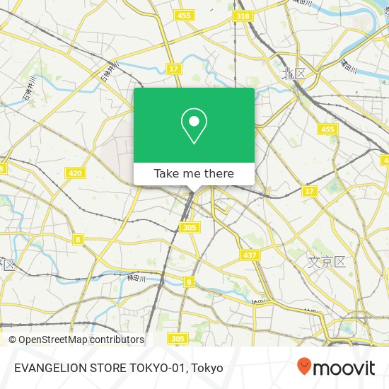 EVANGELION STORE TOKYO-01 map