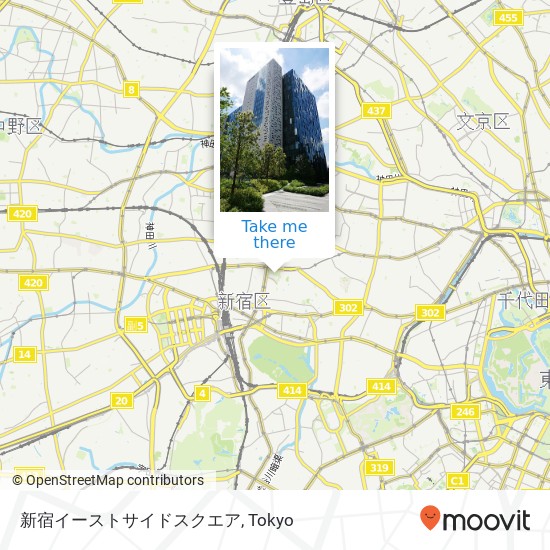 新宿イーストサイドスクエア map