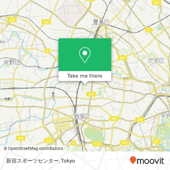 新宿スポーツセンター map