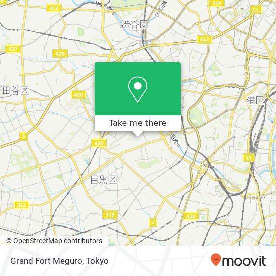 Grand Fort Meguro map