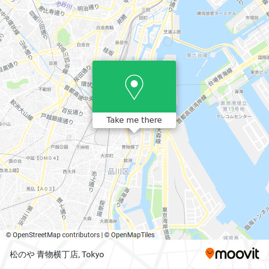 松のや 青物横丁店 map