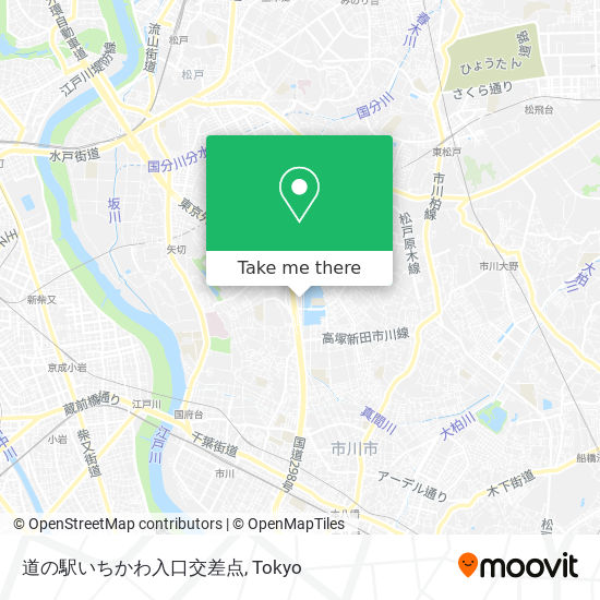 道の駅いちかわ入口交差点 map
