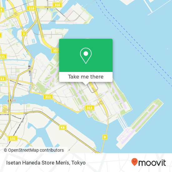 Isetan Haneda Store Men's map