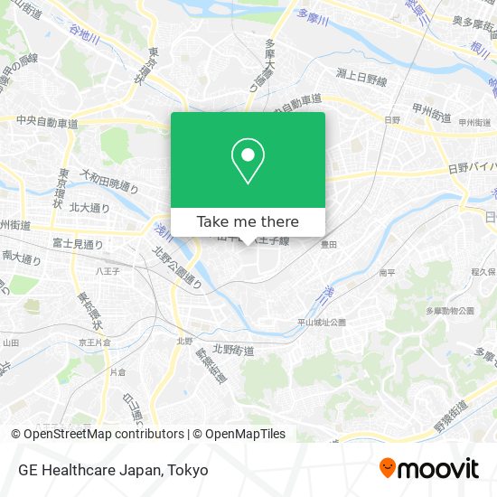 GE Healthcare Japan map
