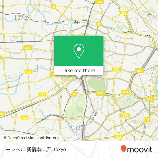 モンベル 新宿南口店 map