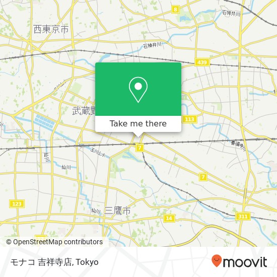 モナコ 吉祥寺店 map