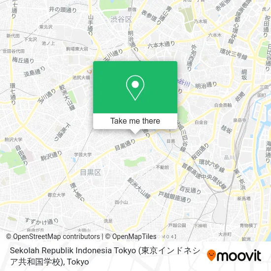 Sekolah Republik Indonesia Tokyo (東京インドネシア共和国学校) map