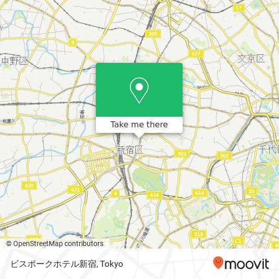 ビスポークホテル新宿 map