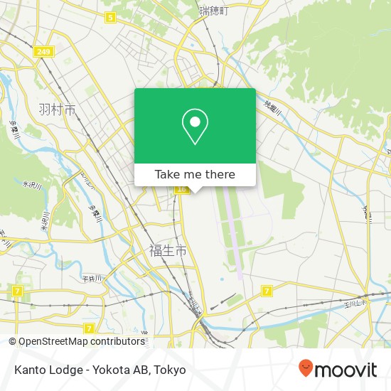 Kanto Lodge - Yokota AB map