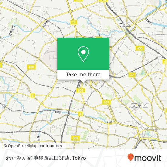 わたみん家 池袋西武口3F店 map