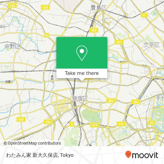 わたみん家 新大久保店 map