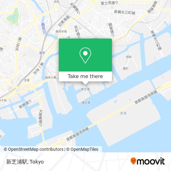 新芝浦駅 map