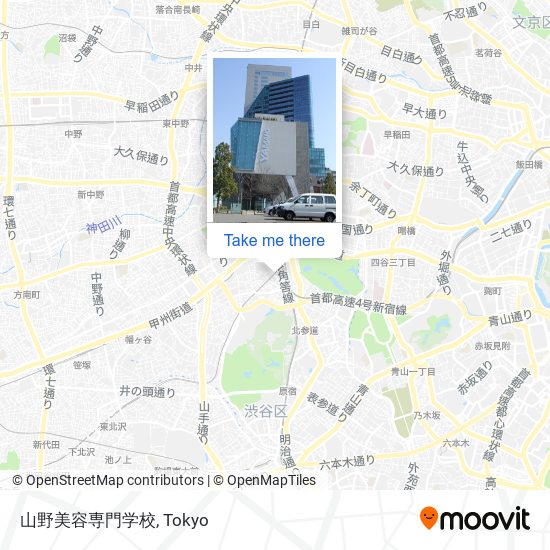 山野美容専門学校 map