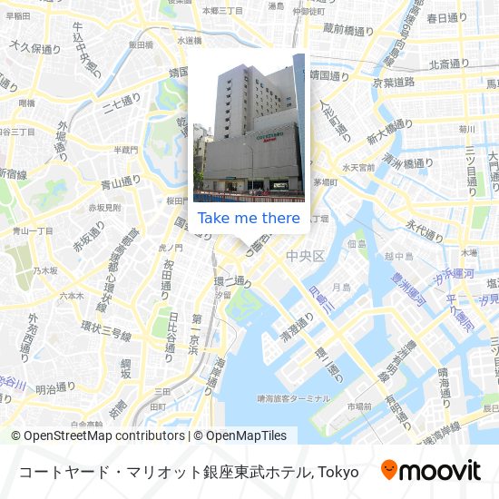 コートヤード・マリオット銀座東武ホテル map