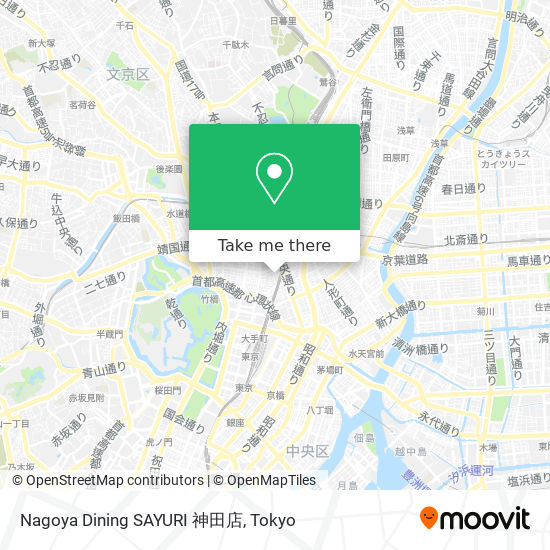 Nagoya Dining SAYURI 神田店 map