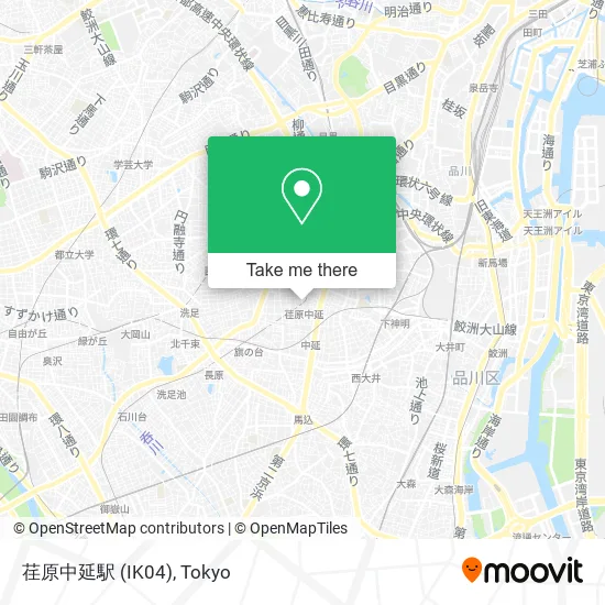 荏原中延駅 (IK04) map