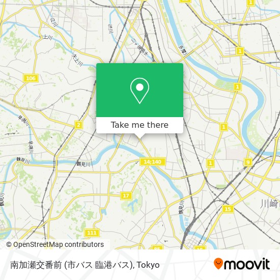 南加瀬交番前 (市バス 臨港バス) map
