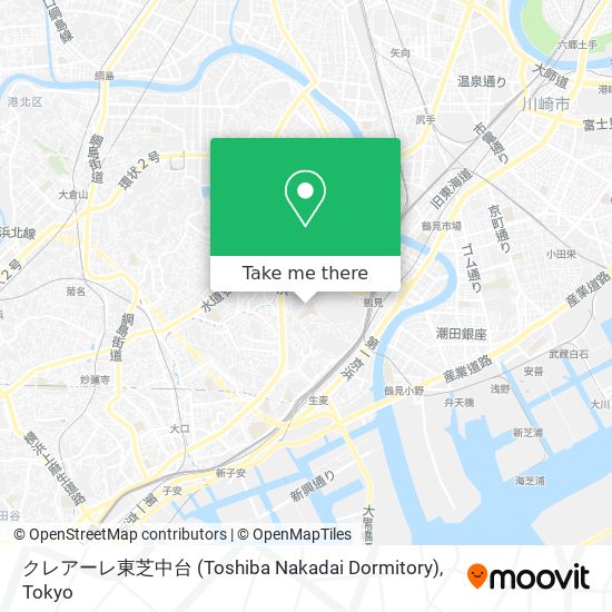 クレアーレ東芝中台 (Toshiba Nakadai Dormitory) map