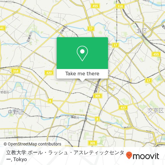 立教大学 ポール・ラッシュ・アスレティックセンター map