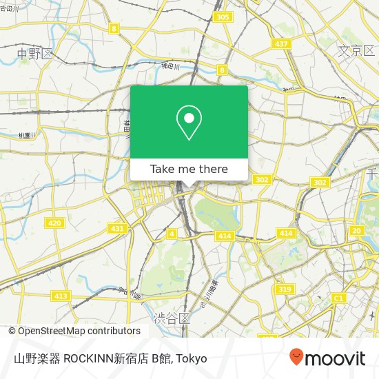 山野楽器 ROCKINN新宿店 B館 map