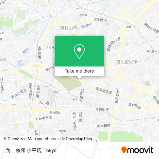 角上魚類 小平店 map