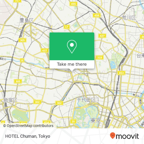 HOTEL Chuman map