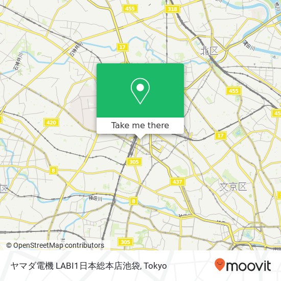 ヤマダ電機 LABI1日本総本店池袋 map