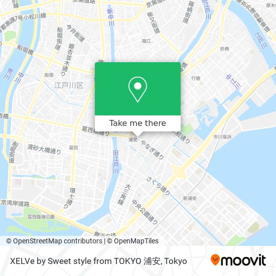 XELVe by Sweet style from TOKYO 浦安 map