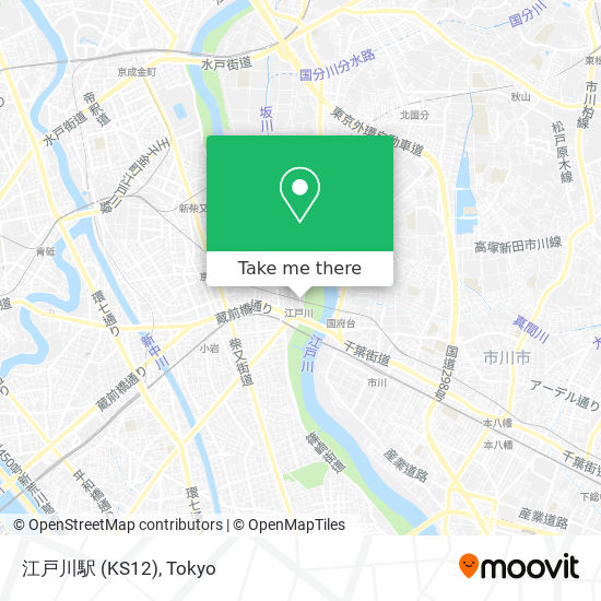 江戸川駅 (KS12) map