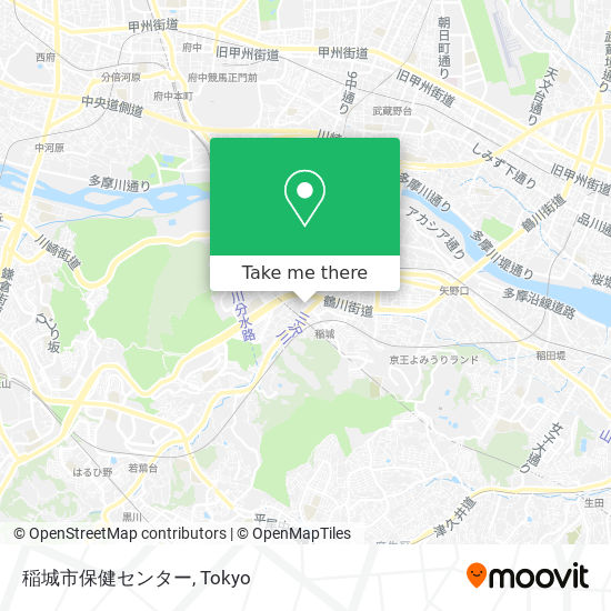 稲城市保健センター map