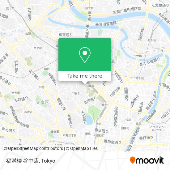 福満楼 谷中店 map