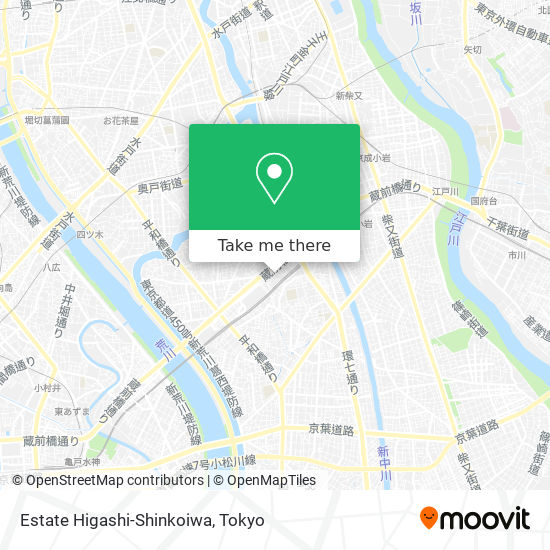 Estate Higashi-Shinkoiwa map