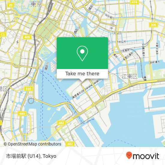 市場前駅 (U14) map
