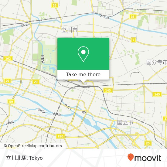 立川北駅 map