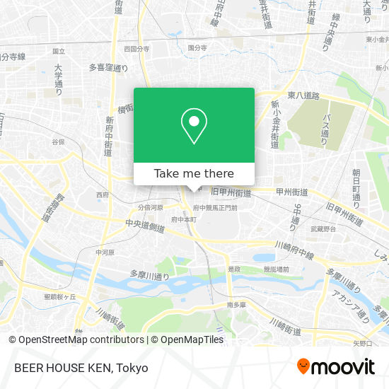 BEER HOUSE KEN map