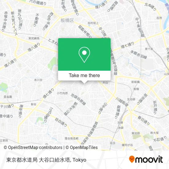東京都水道局 大谷口給水塔 map