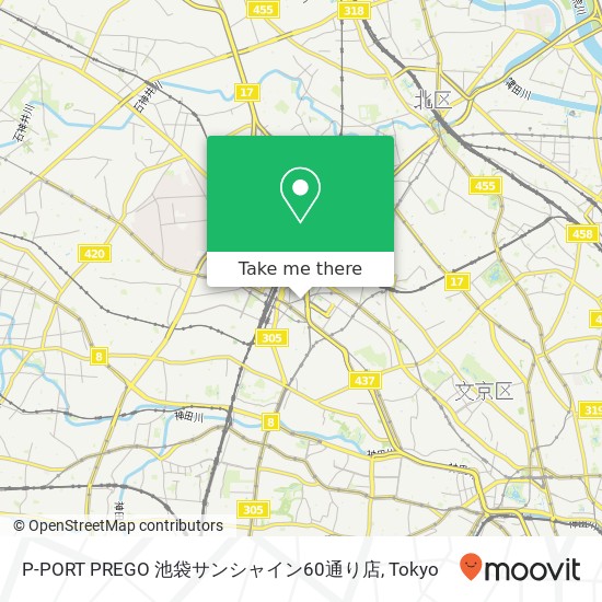 P-PORT PREGO 池袋サンシャイン60通り店 map