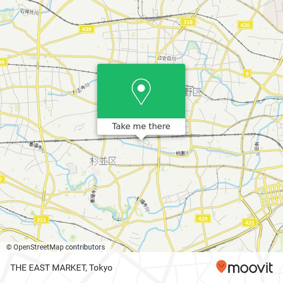 THE EAST MARKET map