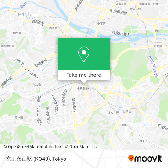 京王永山駅 (KO40) map