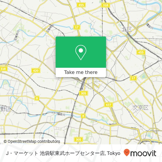 J・マーケット 池袋駅東武ホープセンター店 map