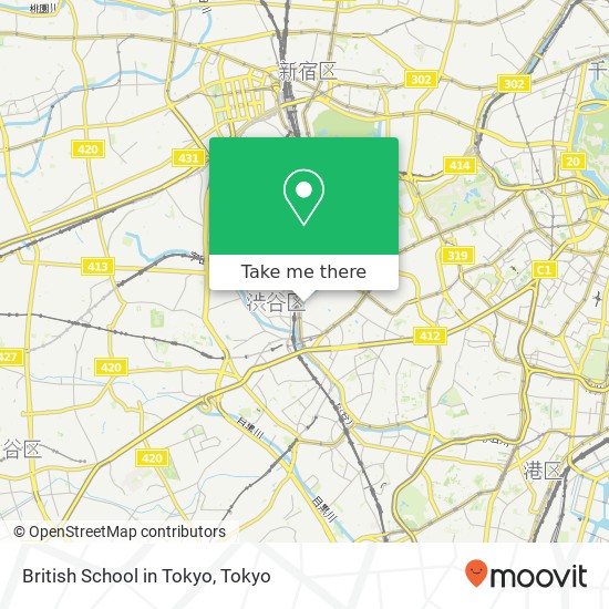 British School in Tokyo map