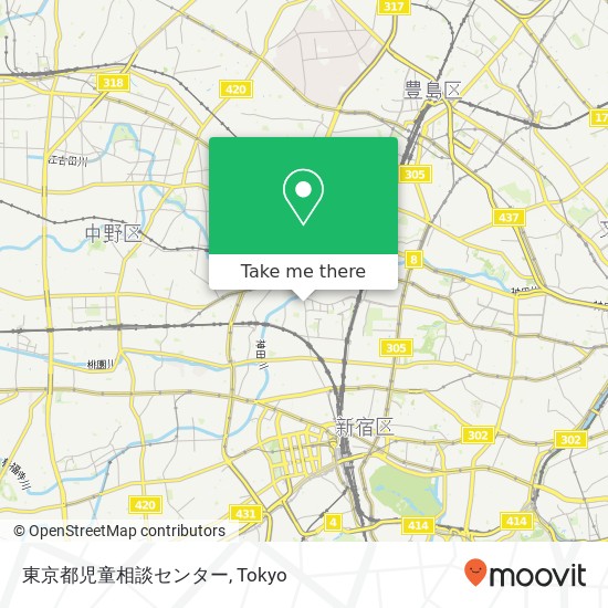 東京都児童相談センター map