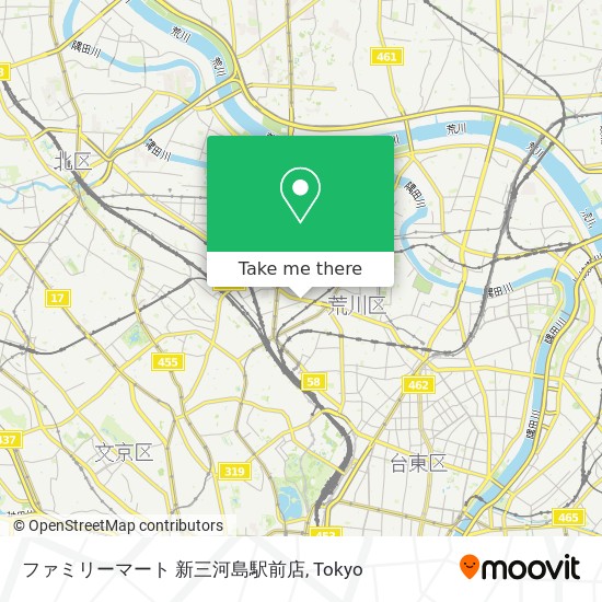 ファミリーマート 新三河島駅前店 map