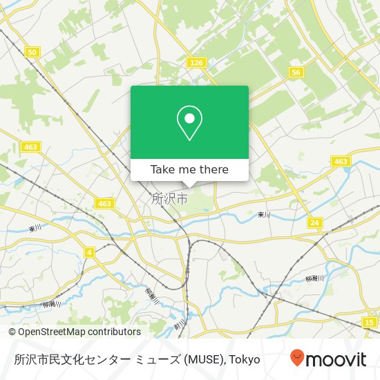 所沢市民文化センター ミューズ (MUSE) map