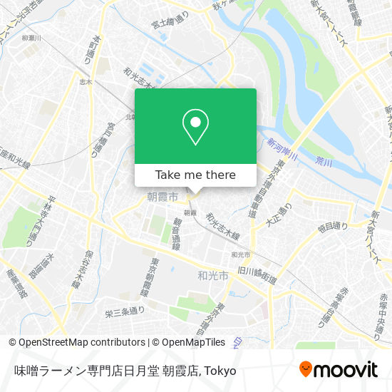 味噌ラーメン専門店日月堂 朝霞店 map