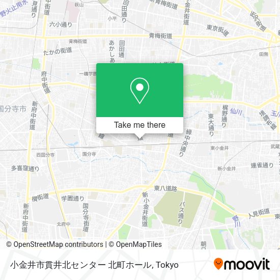 小金井市貫井北センター 北町ホール map
