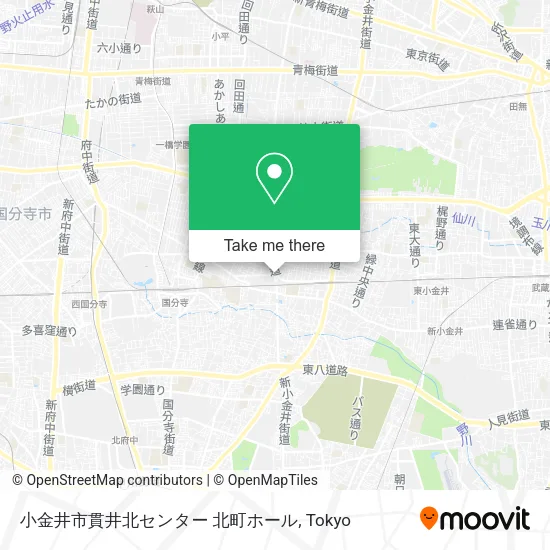 小金井市貫井北センター 北町ホール map