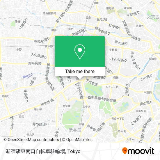 新宿駅東南口自転車駐輪場 map
