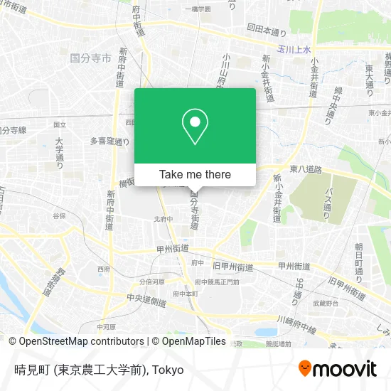 Harumi-Cho (Tokyo University of Agriculture and Technology Front) map